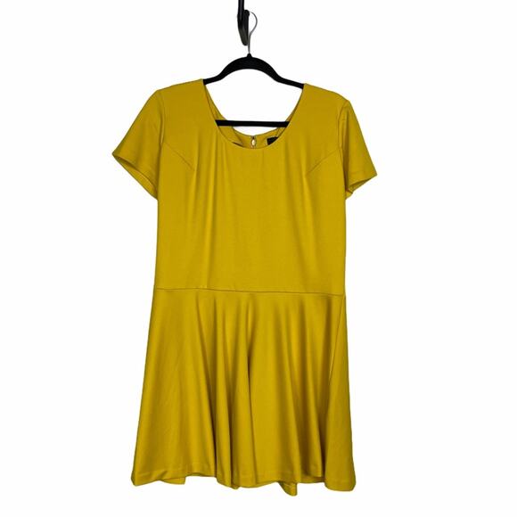 gb X Amanda Uprichard Fit&Flare Dress Mustard 1X - Picture 1 of 7